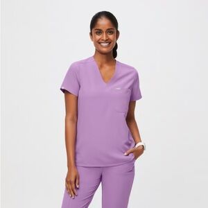 FIGS lilac dawn XL Catarina scrub top